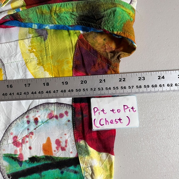 Jams World Colorful Print Hawaiian Button Long Sleeve Shirt - Men's Size L - Picture 7 of 10